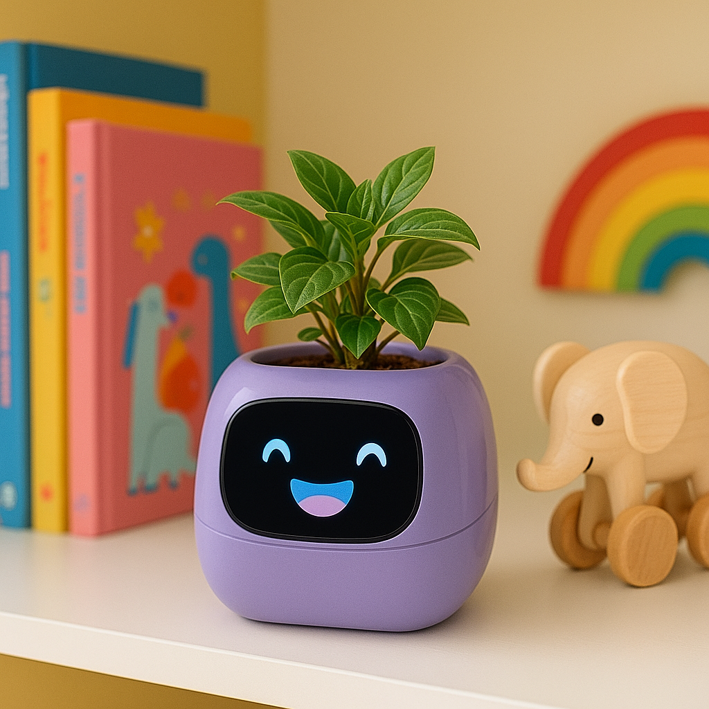 Pot de Fleurs Intelligent à Émotions – Tuya Ivy Connecté, Réactif & Ultra Mignon