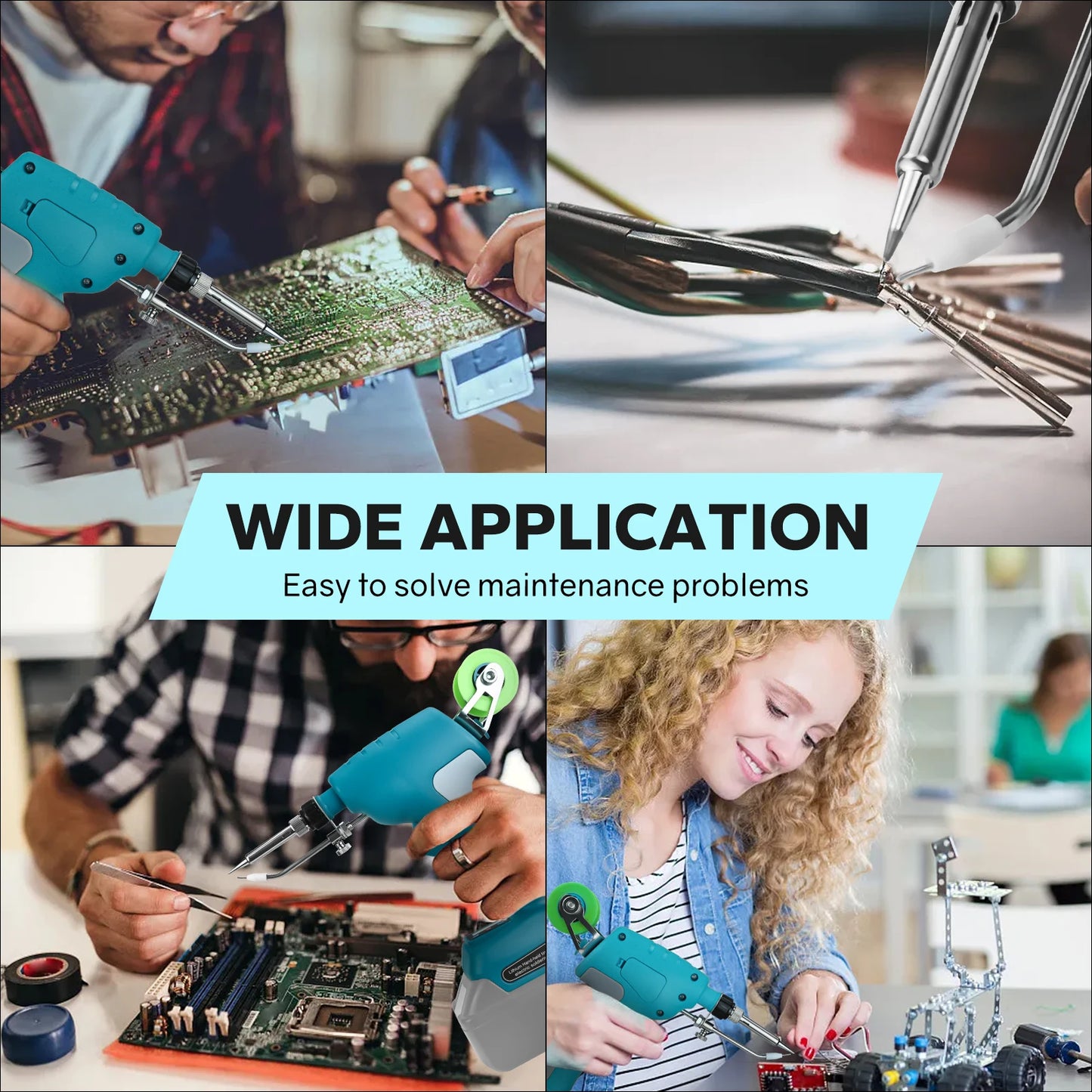 Fer à Souder Sans Fil 75W – Compatible Batteries Makita 18V | Affichage Digital & Température Réglable