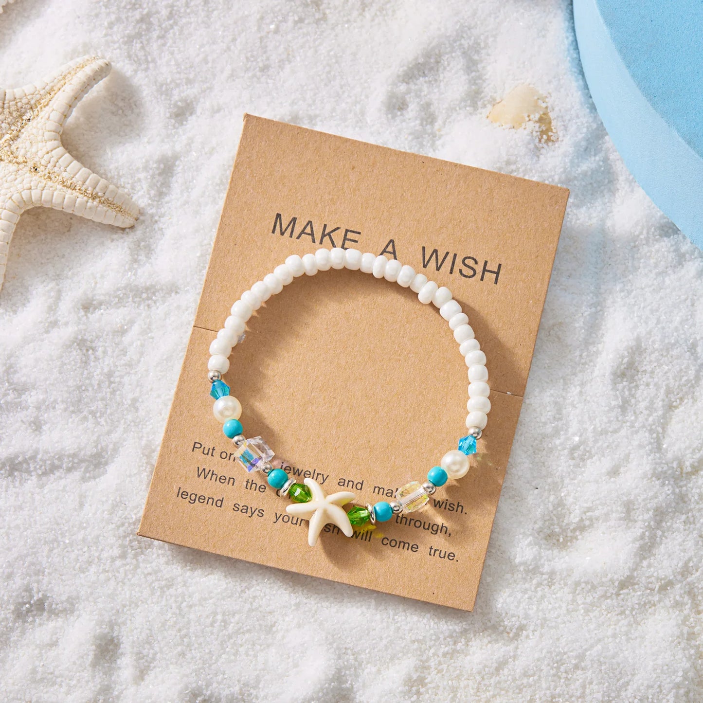 Bracelet Coquillage Bohème – Fait main, réglable, édition été 2025