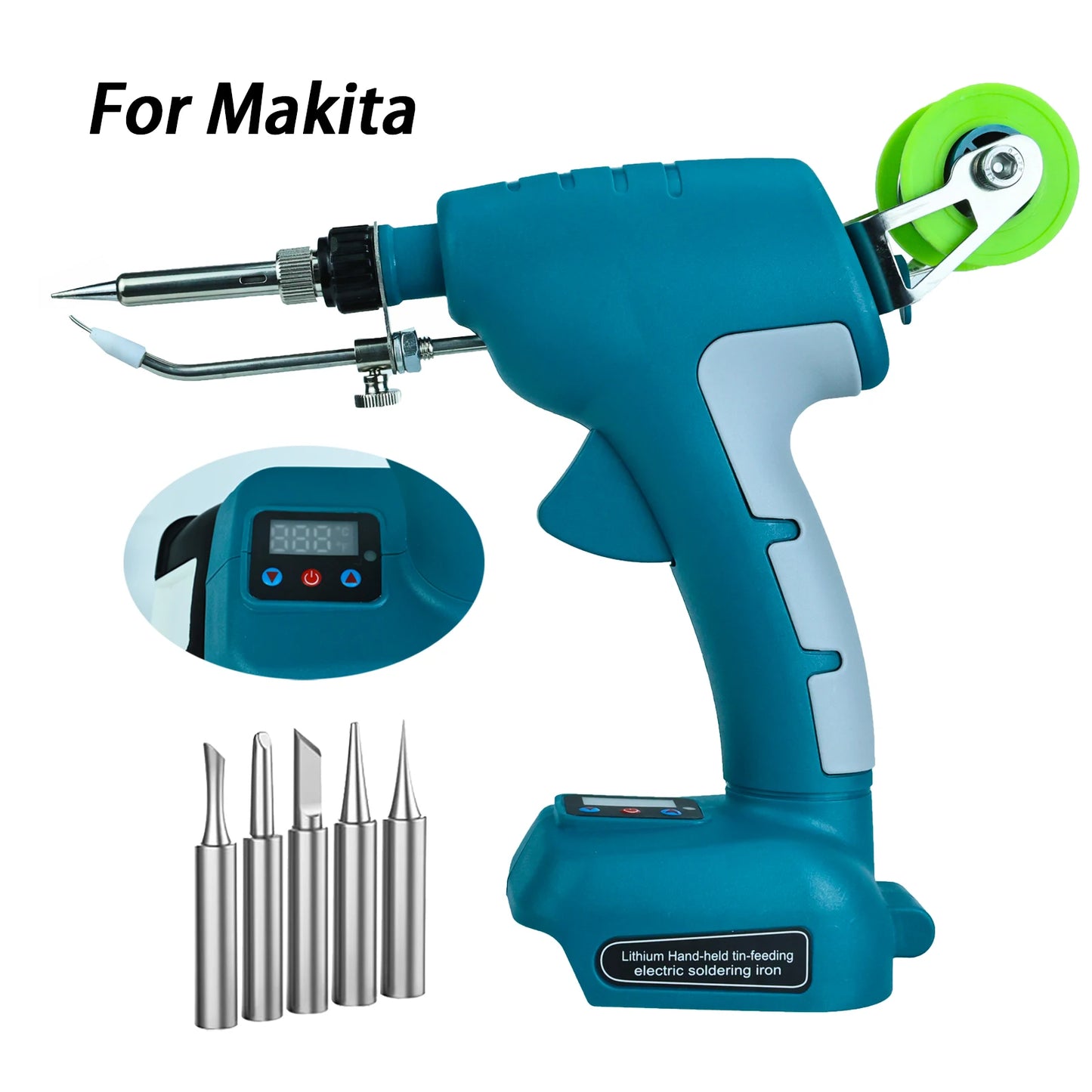 Fer à Souder Sans Fil 75W – Compatible Batteries Makita 18V | Affichage Digital & Température Réglable