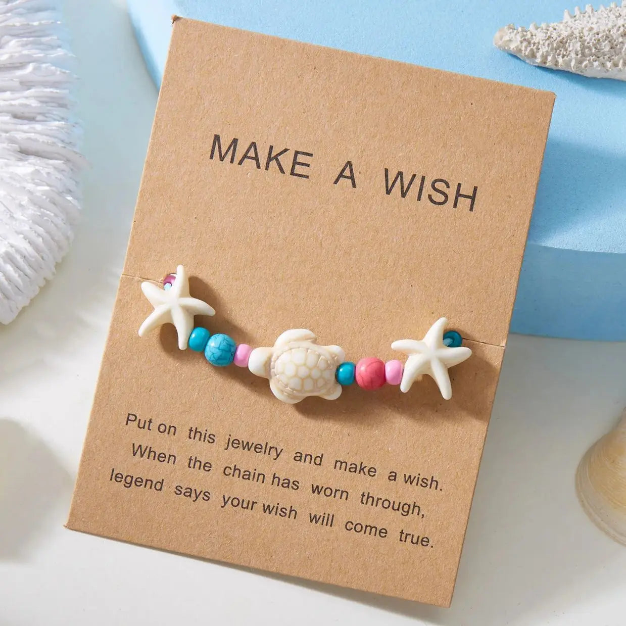 Bracelet Coquillage Bohème – Fait main, réglable, édition été 2025